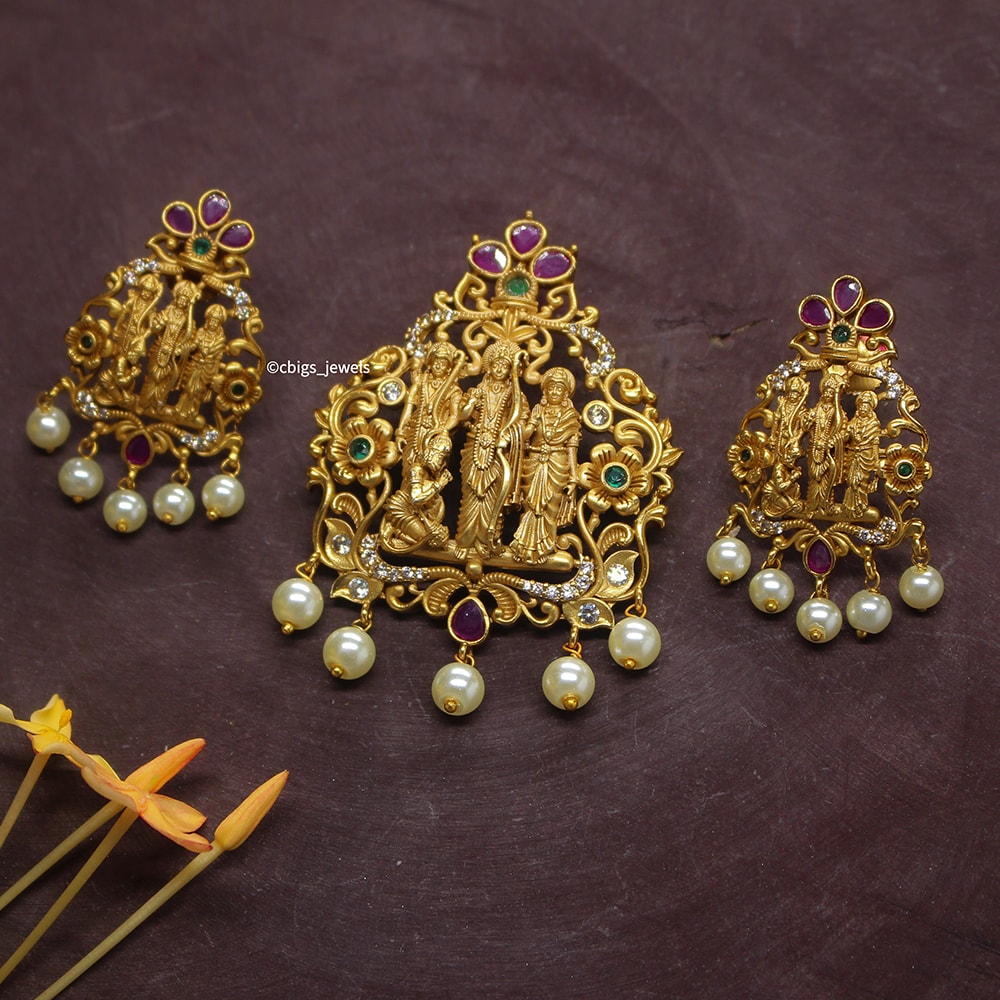 lovely ram leela earrings - URSHI COLLECTIONS - 156450